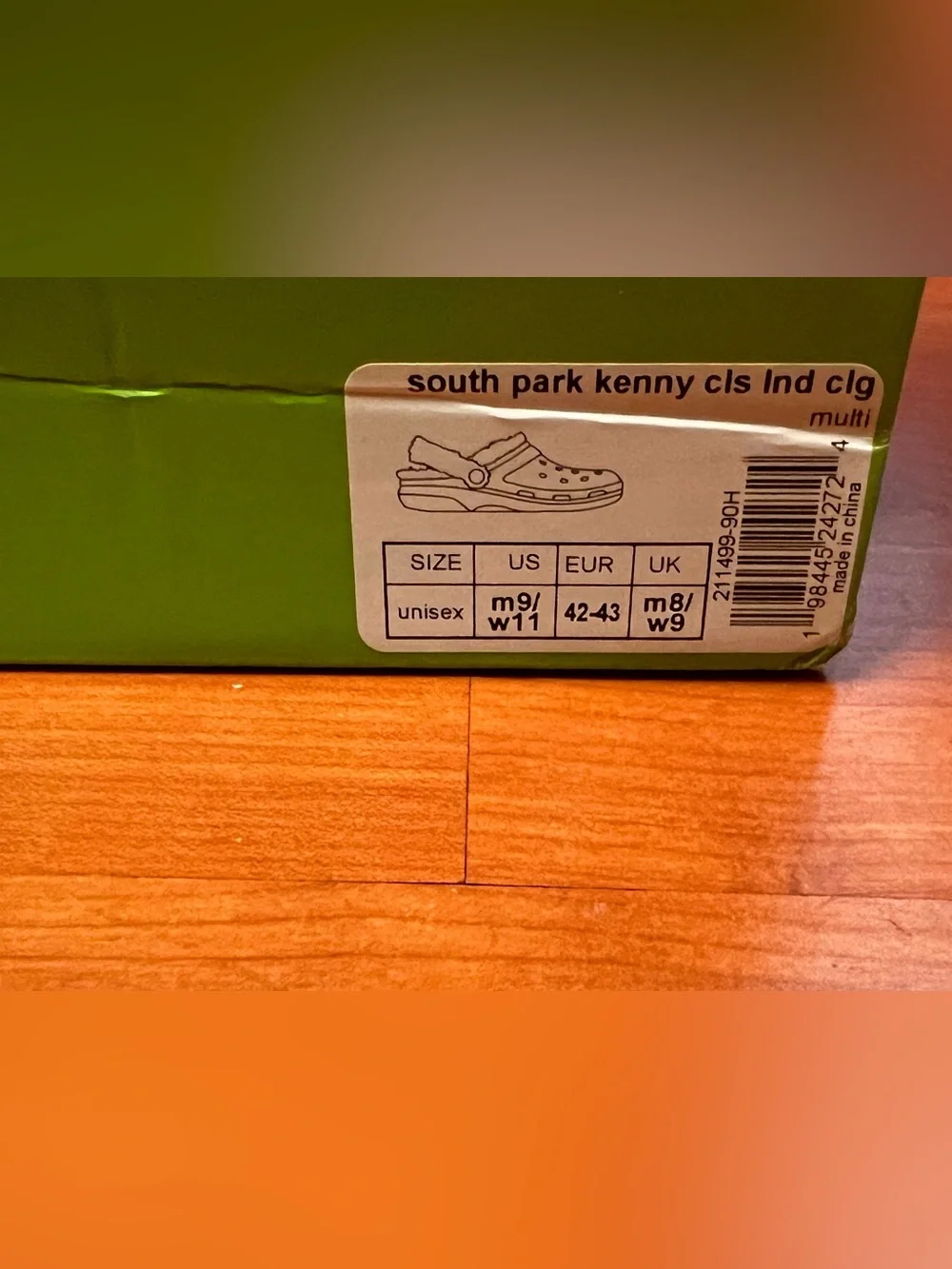 Unisex South Park crocs men’s 9 women’s 11 new with box